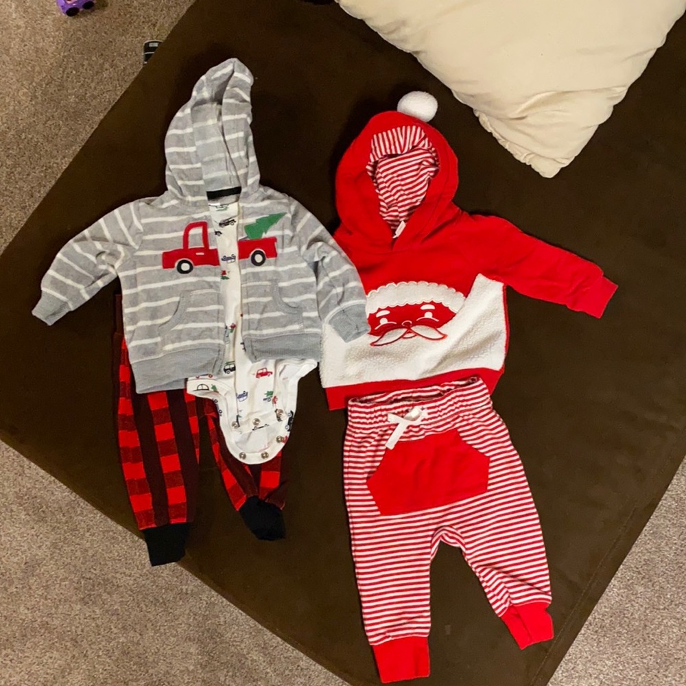 3 month baby sets- Christmas sets
